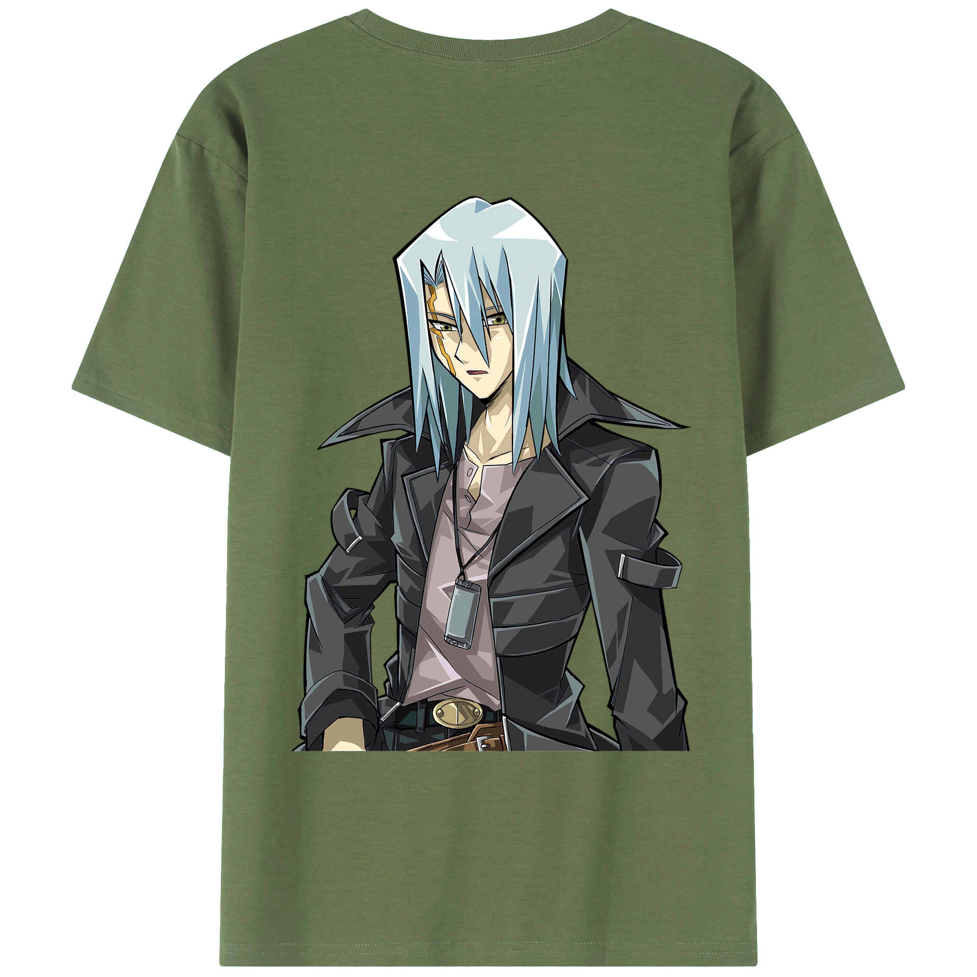 （画像用） 遊☆戯☆王 Yu-Gi-Oh! 綿100％ メンズ半袖Tシャツ（バックプリント） 通気性